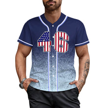 Lade das Bild in den Galerie-Viewer, Multi-Image-Design Herren / Männer Baseball Jersey Trikot mit Foto Design Motiv Text selbst gestalten und bedrucken
