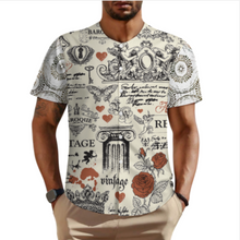 Lade das Bild in den Galerie-Viewer, Multi-Image-Design Herren / Männer Kurzarmhemd Kurzärmeliges Hemd mit Rundschnitt LM018 mit Foto Design Motiv Text selbst gestalten und bedrucken
