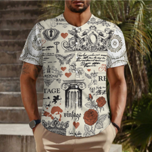 Lade das Bild in den Galerie-Viewer, Multi-Image-Design Herren / Männer Kurzarmhemd Kurzärmeliges Hemd mit Rundschnitt LM018 mit Foto Design Motiv Text selbst gestalten und bedrucken
