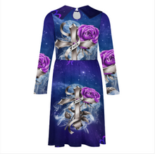 Lade das Bild in den Galerie-Viewer, Multi-Image-Design Mädchen Langarm Kleid Jerseykleid A-Linien-Kleid F6Q mit Foto Design Motiv Text selbst gestalten und bedrucken
