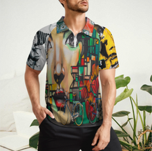 Lade das Bild in den Galerie-Viewer, Multi-Image-Design Männer Herren Kurzarm Poloshirt Funktionsshirt Sport ultraleicht mit Zipp LTPL20 mit Ihrem Design Foto Motiv Text selbst gestalten und bedrucken
