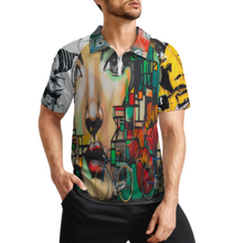 Lade das Bild in den Galerie-Viewer, Multi-Image-Design Männer Herren Kurzarm Poloshirt Funktionsshirt Sport ultraleicht mit Zipp LTPL20 mit Ihrem Design Foto Motiv Text selbst gestalten und bedrucken
