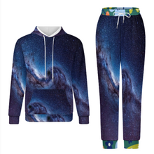 Lade das Bild in den Galerie-Viewer, Multi-Image-Design Unisex Jogginganzug Trainingsanzug SET Jogginghose &amp; Hoodie Damen Herren mit Foto Design Motiv Text selbst gestalten und bedrucken
