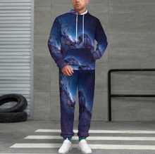 Lade das Bild in den Galerie-Viewer, Multi-Image-Design Unisex Jogginganzug Trainingsanzug SET Jogginghose &amp; Hoodie Damen Herren mit Foto Design Motiv Text selbst gestalten und bedrucken
