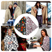 Lade das Bild in den Galerie-Viewer, Multi-Image-Design Unisex Damen/Herren Hoodie-Decke NDP08 mit Foto Design Motiv Text selbst gestalten und bedrucken
