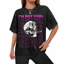 Lade das Bild in den Galerie-Viewer, Unisex Vintage T-Shirt mit kurzen Ärmeln mit Fotos Muster Text Logo selbst gestalten und bedrucken
