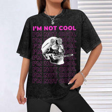 Lade das Bild in den Galerie-Viewer, Unisex Vintage T-Shirt mit kurzen Ärmeln mit Fotos Muster Text Logo selbst gestalten und bedrucken
