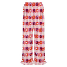 Lade das Bild in den Galerie-Viewer, Einzelbilddruck Damen / Frauen Rüschen Pyjamahose NSHYBSK mit Foto Design Motiv Text selbst gestalten und bedrucken
