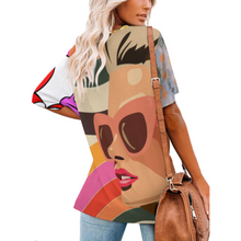 Lade das Bild in den Galerie-Viewer, Multi-Image-Druck Ice Silk Short Sleeve Shirt V-Neck T-Shirt NZ109 - Damen / Frauen - selbst gestalten und bedrucken
