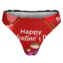 Lade das Bild in den Galerie-Viewer, Multi-Image-Druck Eisseiden T-back Tanga Unterhosen Unterwäsche NZ207 Damen / Frauen mit Fotos Muster Text selbst gestalten und bedrucken
