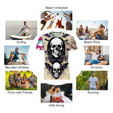 Lade das Bild in den Galerie-Viewer, Multi-Image-Druck Ice Silk Allover Print Herren T Shirt OMDT01 mit Ihrem Design Motiv Foto Text selbst gestalten und bedrucken

