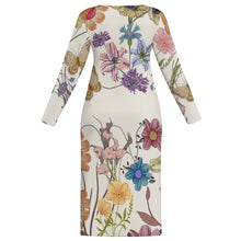 Lade das Bild in den Galerie-Viewer, Einzelbilddruck Damen / Frauen MXLD01 Langarmkleid RRCRQ mit Fotos Muster Text Logo selbst gestalten und bedrucken

