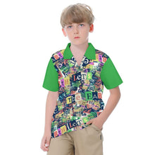 Lade das Bild in den Galerie-Viewer, Voll Druck Reiner Baumwolle Kinder Kurzarm T-Shirt mit kubanischem Kragen SDS012 mit Foto Design Motiv Text selbst gestalten und bedrucken
