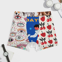 Lade das Bild in den Galerie-Viewer, Multi-Image-Druck Herren Unterhose / Männer Boxershort mit Eisseide und Taille SDS025 mit Fotos Muster Text Logo selbst gestalten und bedrucken

