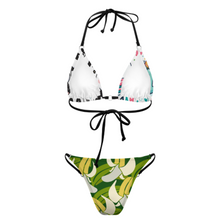 Lade das Bild in den Galerie-Viewer, Multi-Image-Druck Sexy Damen / Frauen Bademode Triangel Bikini Set SDS0314 mit Fotos Muster Text Logo selbst gestalten und bedrucken
