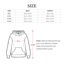 Lade das Bild in den Galerie-Viewer, Einzelbild-Design Kinder Kapuzensweatshirt Hoodie SDS127 mit Foto Design Motiv Text selbst gestalten und bedrucken
