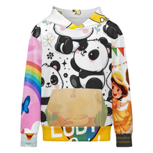Lade das Bild in den Galerie-Viewer, Multi-Image-Design Kinder Kapuzensweatshirt Hoodie SDS127 mit Foto Design Motiv Text selbst gestalten und bedrucken
