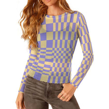 Lade das Bild in den Galerie-Viewer, Einzelbilddruck Damen / Frauen Langärmeliges Mesh T-Shirt SDS2504 mit Foto Design Motiv Text selbst gestalten und bedrucken
