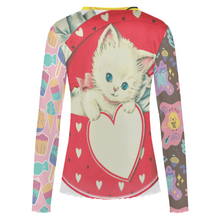 Lade das Bild in den Galerie-Viewer, Multi-Image-Druck Damen / Frauen Langärmeliges Mesh T-Shirt SDS2504 mit Foto Design Motiv Text selbst gestalten und bedrucken
