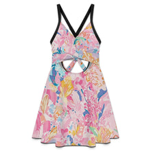 Lade das Bild in den Galerie-Viewer, Einzelbilddruck Damen / Frauen SDS513 Rückenfreier Tief-V One-piece Swimsuit Badeanzug mit Fotos Muster Text Logo selbst gestalten und bedrucken
