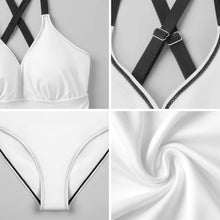 Lade das Bild in den Galerie-Viewer, Multi-Image-Druck Damen / Frauen Ganzkörperformende One-piece Swimsuit Bademode SDS515 mit Fotos Muster Text Logo selbst gestalten und bedrucken
