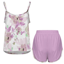 Lade das Bild in den Galerie-Viewer, Damen / Frauen Silk Sling Pajama Set SY02 selbst gestalten und bedrucken
