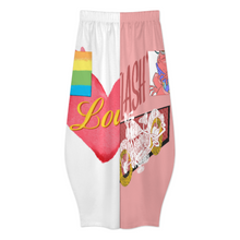 Lade das Bild in den Galerie-Viewer, Multi-Image-Design Damen / Frauen Hose mit weitem Bein aus Leinenimitat SZK mit Ihrem Design Motiv und Foto selbst gestalten und bedrucken
