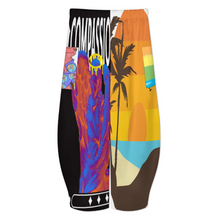 Lade das Bild in den Galerie-Viewer, Multi-Image-Design Damen / Frauen Hose mit weitem Bein aus Leinenimitat SZK mit Ihrem Design Motiv und Foto selbst gestalten und bedrucken
