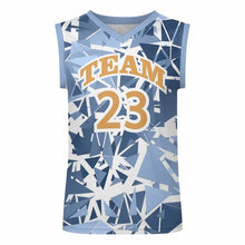 Lade das Bild in den Galerie-Viewer, Einzelbild-Design Herren / Männer Basketball Weste mit V-Ausschnitt TK mit Foto Design Motiv Text selbst gestalten und bedrucken
