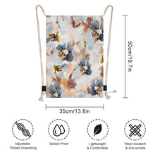 Lade das Bild in den Galerie-Viewer, Canvas Kordelzugbeutel Kordeltasche Rucksack XB0604196 mit Fotos Muster Text Logo selbst gestalten und bedrucken
