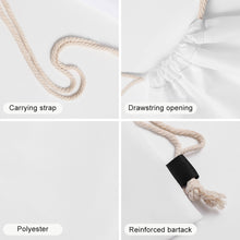 Lade das Bild in den Galerie-Viewer, Canvas Kordelzugbeutel Kordeltasche Rucksack XB0604196 mit Fotos Muster Text Logo selbst gestalten und bedrucken
