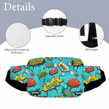 Lade das Bild in den Galerie-Viewer, Quadratische doppellagige Bauchtasche Waistbag Hüfttasche Waist Bag XB0610007 für Herren Damen mit Foto Design Motiv Text selbst gestalten und bedrucken
