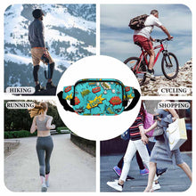Lade das Bild in den Galerie-Viewer, Quadratische doppellagige Bauchtasche Waistbag Hüfttasche Waist Bag XB0610007 für Herren Damen mit Foto Design Motiv Text selbst gestalten und bedrucken
