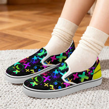 Lade das Bild in den Galerie-Viewer, Damen/Herren Canvas Schuhe Low niedrig geschnittene Segeltuchschuhe (linyabin) selbst gestalten und bedrucken
