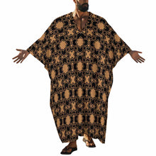 Lade das Bild in den Galerie-Viewer, Einzelbild-Design Herren / Männer Morgenmantel Pyjama mit V-Ausschnitt und Schmetterlingsärmeln YKL01 mit Foto Design Motiv Text selbst gestalten und bedrucken
