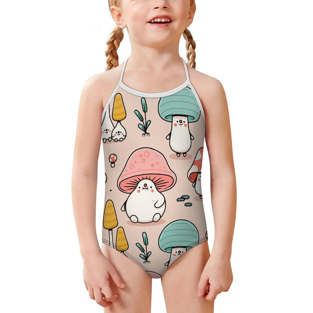 Mädchen Badeanzug mit Foto gestalten | Kinder Einteiler (Gr. 3-8 Jahre)