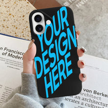 Lade das Bild in den Galerie-Viewer, Handyhülle für Apple iPhone 16 Serie aus TPU Leder mit Foto Text selbst gestalten und bedrucken
