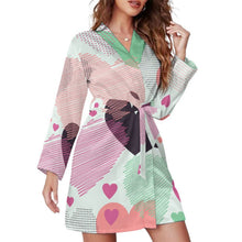 Lade das Bild in den Galerie-Viewer, Personalisierter Morgenmantel für Damen | Satin Robe mit Foto
