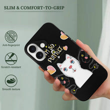 Lade das Bild in den Galerie-Viewer, Mobile Phone Case for Apple IPhone 18 Cat, Heart, Elegance

