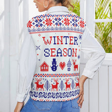 Lade das Bild in den Galerie-Viewer, Oversized Pullunder mit V-Ausschnitt | Strickweste Damen | S-2XL
