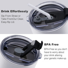 Lade das Bild in den Galerie-Viewer, Thermobecher Auto 20oz mit Strohhalm | Edelstahl Becher personalisiert

