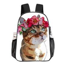 Lade das Bild in den Galerie-Viewer, Personalisierter 17-Zoll Clear Backpack mit Heavy-Duty-Tragegurt und UV-Druck
