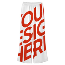 Lade das Bild in den Galerie-Viewer, Einzelbilddruck Damen / Frauen Set aus Hemd mit Rundhalsausschnitt und Fledermausärmeln + Hose mit weitem Bein und elastischem Bund YKL04 mit Fotos Muster Text Logo selbst gestalten und bedrucken
