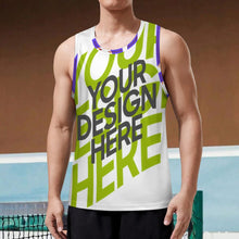 Lade das Bild in den Galerie-Viewer, Herren / Männer Basketball Rundhalsshirt ABK mit Foto Design Motiv Text selbst gestalten und bedrucken (Simple Design)
