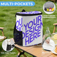 Lade das Bild in den Galerie-Viewer, Eisbeutel Taschen Rucksack Schultasche Schulrucksack 0536 mit Fotos Muster Text Logo selbst gestalten und bedrucken
