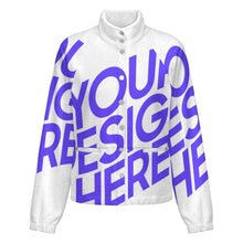 Lade das Bild in den Galerie-Viewer, Einzelbilddruck Damen / Frauen Sweatjacke Stand-Up Collar LM552 mit Fotos Muster Text Logo selbst gestalten und bedrucken
