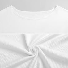 Lade das Bild in den Galerie-Viewer, Multi-Image-Design Damen / Frauen Schulterfreies Kurzarm Oberteil LM076 mit Foto Design Motiv Text selbst gestalten und bedrucken
