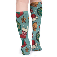 Lade das Bild in den Galerie-Viewer, Breathable Stockings Merry ChristmasSocken mit eigenem Foto bedrucken | Einzigartiges Fotogeschenk Style One Size
