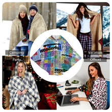 Lade das Bild in den Galerie-Viewer, Personalisierbare Kuscheldecke mit Ärmeln | Hoodie Decke mit Foto
