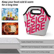 Lade das Bild in den Galerie-Viewer, Multi-Image-Druck Tragbare Lunchtasche mit Fotos Muster Text Logo selbst gestalten und bedrucken
